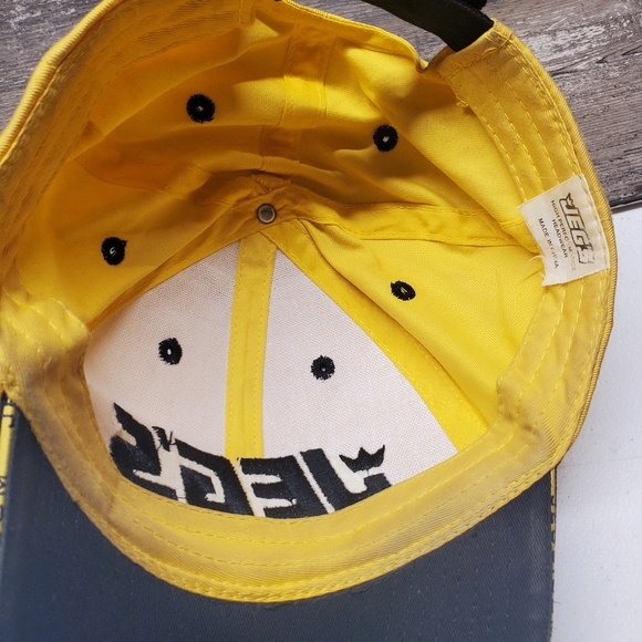 JEGS High Performance Auto Parts Hat Cap Adjustable Yellow Black Automotive - Picture 3 of 3